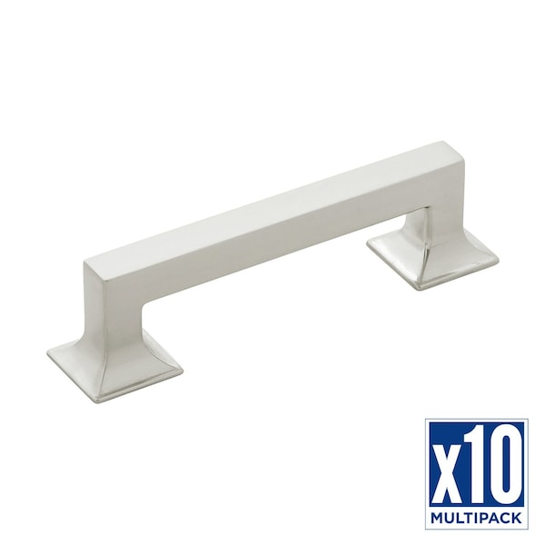 Hickory Hardware Pull 3-3/4 Inch (96mm) Center to Center, 10PK P3011-SN-10B - main